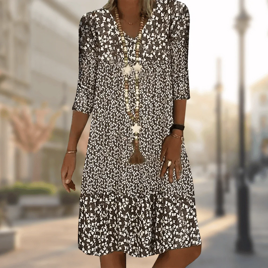 Heidi-Mode | Damen Elegant Midi Kleid Abendkleid