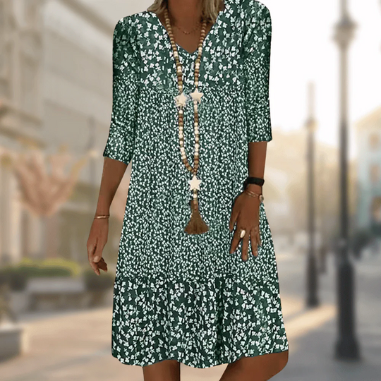 Heidi-Mode | Damen Elegant Midi Kleid Abendkleid