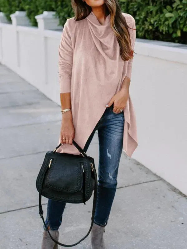 Heidi-Mode | Solid Windbreaker Vielseitiger Strickjacke Pullover