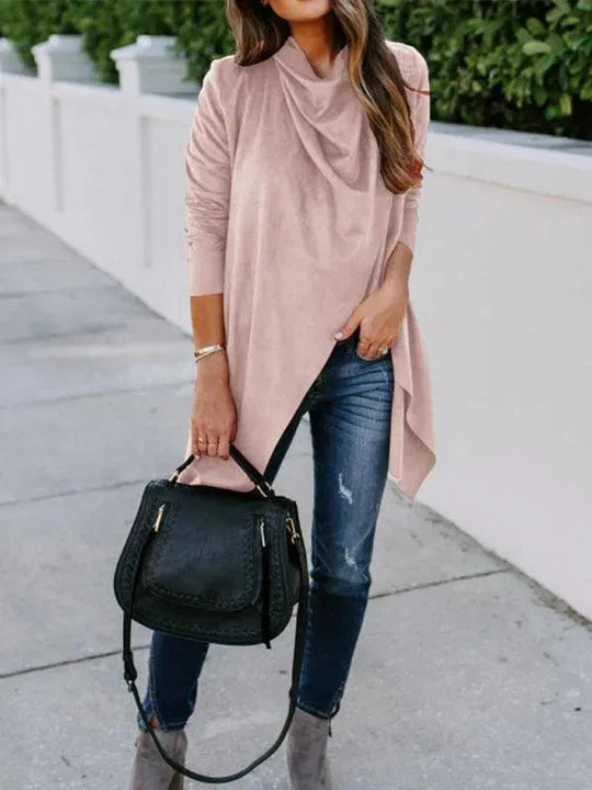 Heidi-Mode | Solid Windbreaker Vielseitiger Strickjacke Pullover