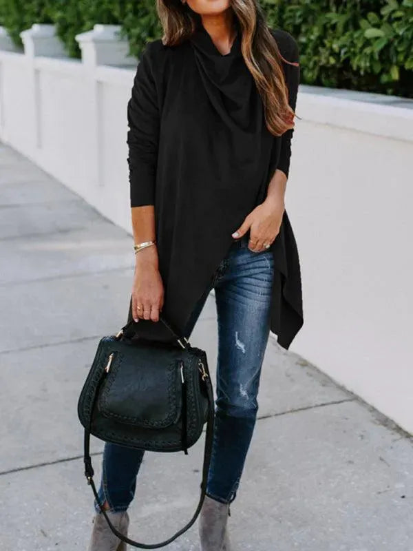 Heidi-Mode | Solid Windbreaker Vielseitiger Strickjacke Pullover