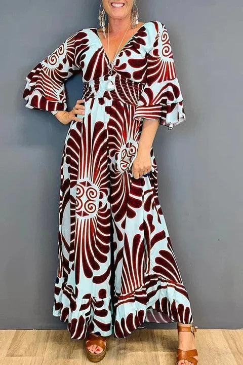 Heidi-Mode | Klassischer Bedruckter Jumpsuit