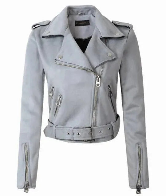 Heidi-Mode | Damen Biker Wildlederjacke