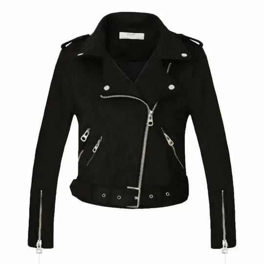 Heidi-Mode | Damen Biker Wildlederjacke
