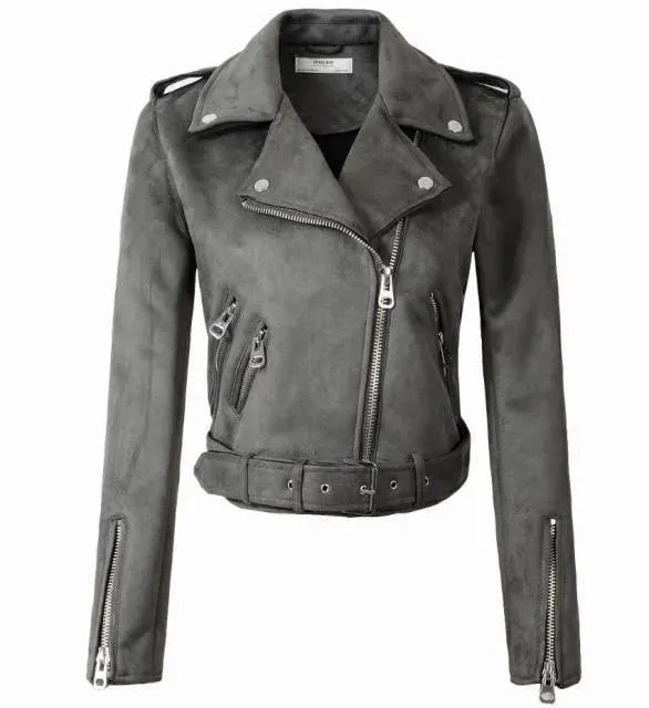 Heidi-Mode | Damen Biker Wildlederjacke