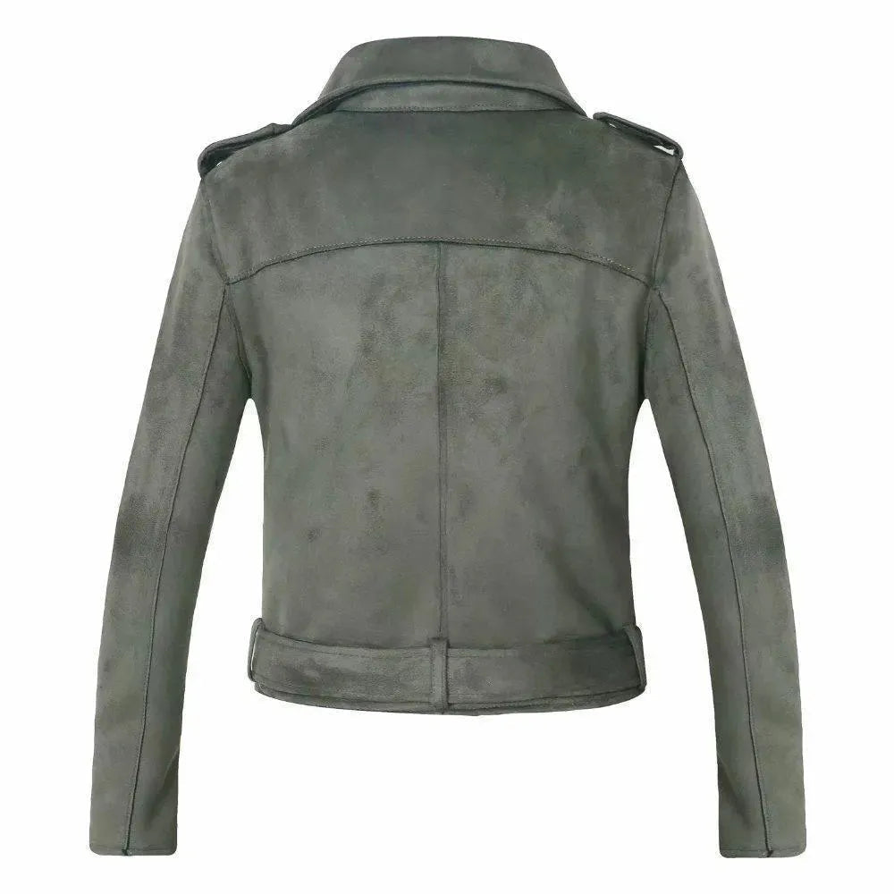 Heidi-Mode | Damen Biker Wildlederjacke