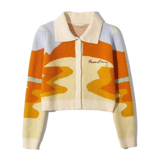 Heidi-Mode | Crop Strickjacke Pullover für Damen