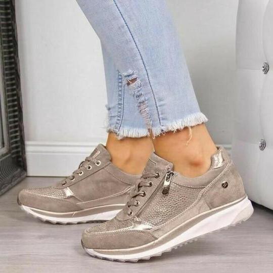 Orthopädische Turnschuhe mit Reißverschluss