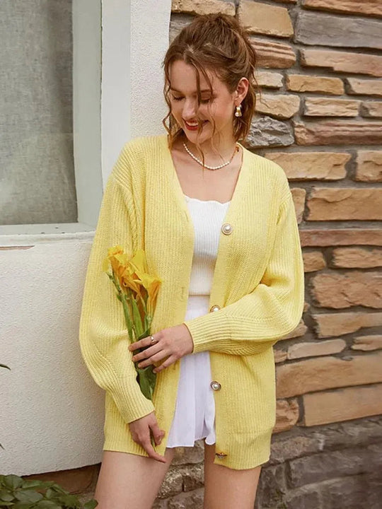 Heidi-Mode | Schlichte Strickjacke Pullover für Alltag