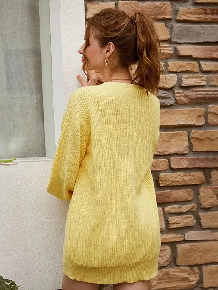 Heidi-Mode | Schlichte Strickjacke Pullover für Alltag