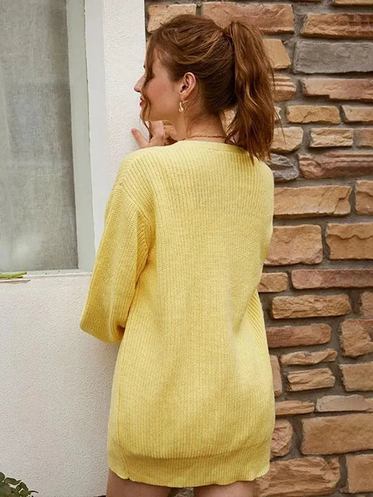 Heidi-Mode | Schlichte Strickjacke Pullover für Alltag
