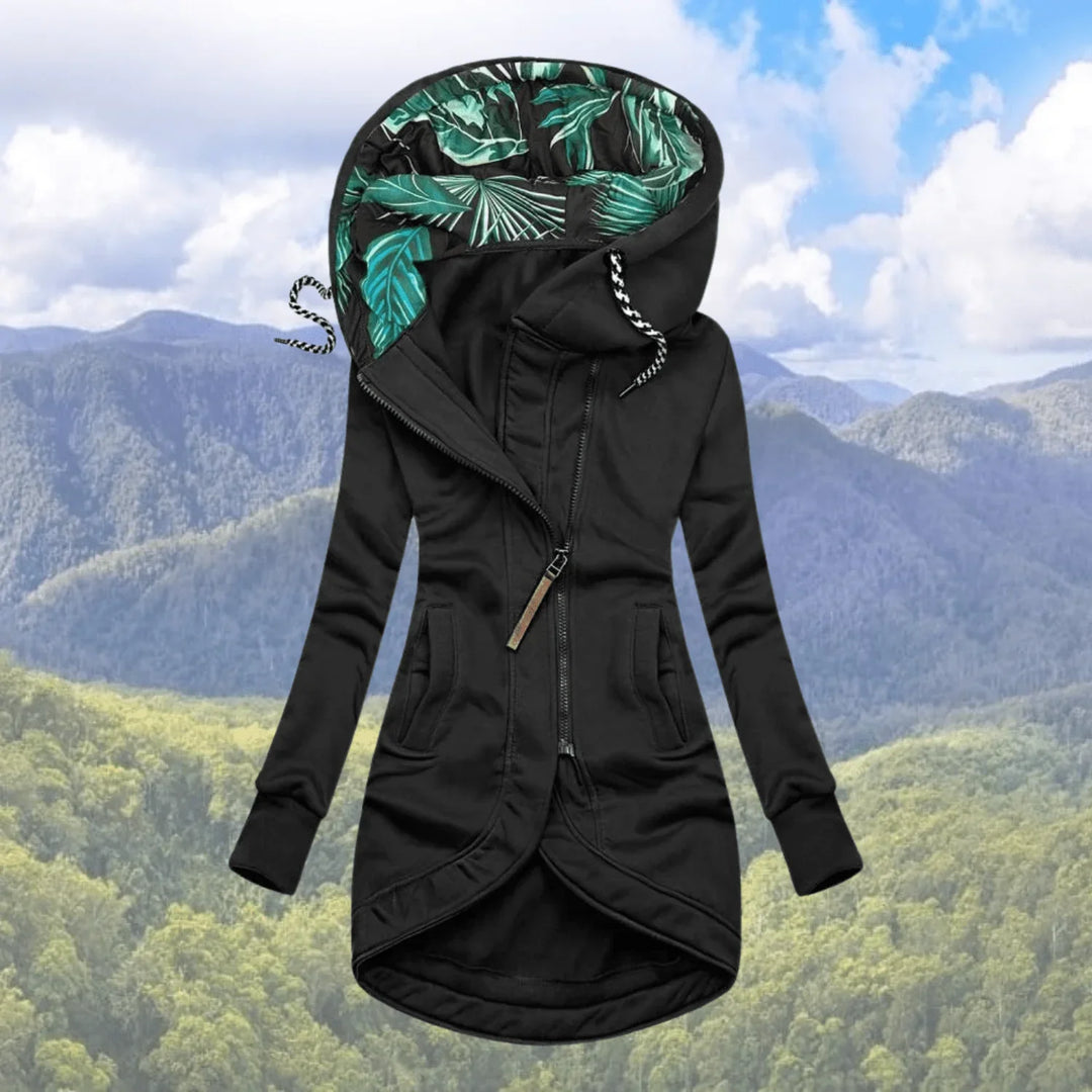 Heidi-Mode | Reißverschluss-Jacke mit Kapuze