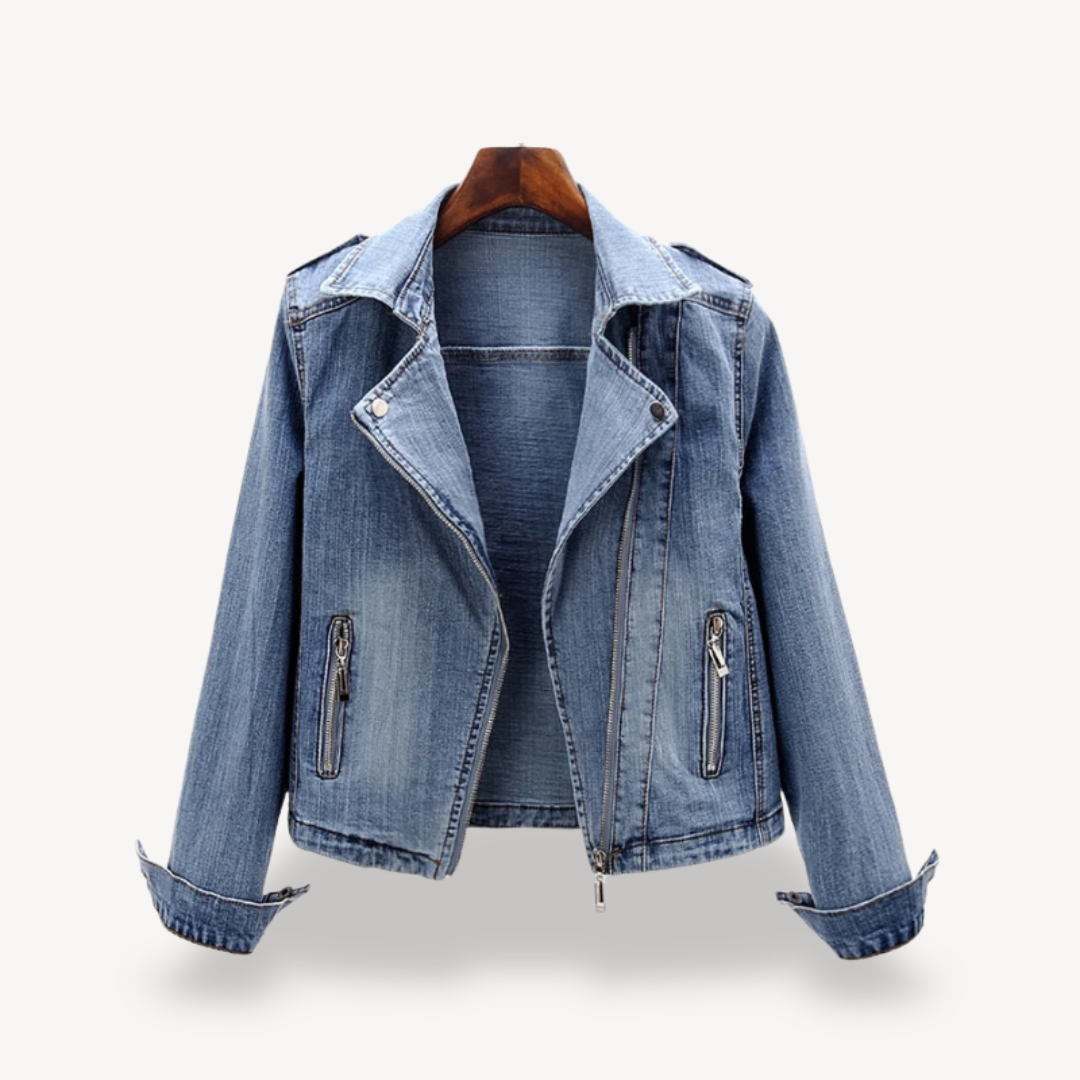 Heidi-Mode | Denim Bikerjacke für Damen