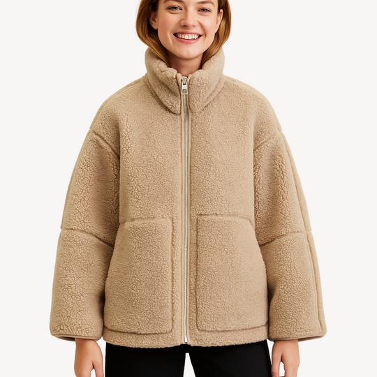 Heidi-Mode | Damen Bequeme Zip-Up Fleecejacke