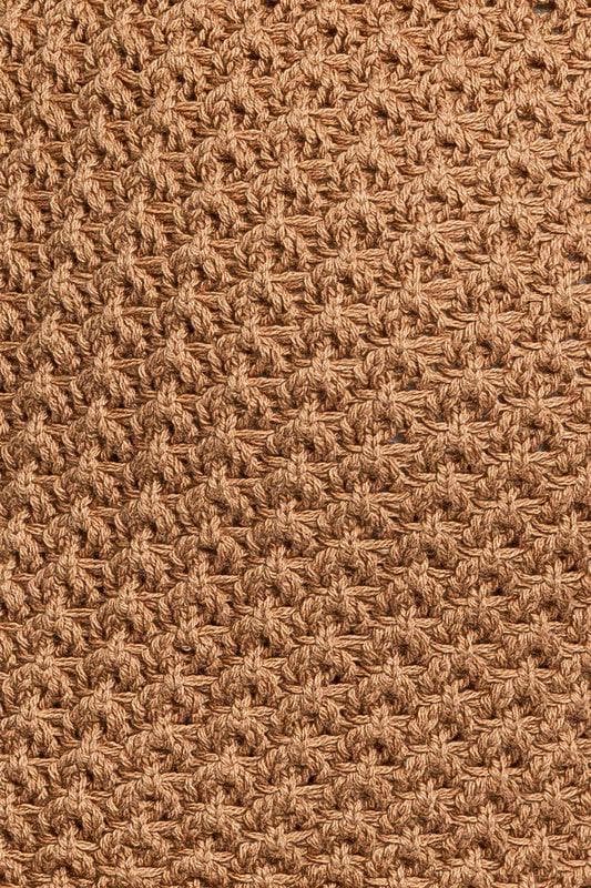 Heidi-Mode | Le Lis Quaste Detail Spaghetti Pullover Crop Top