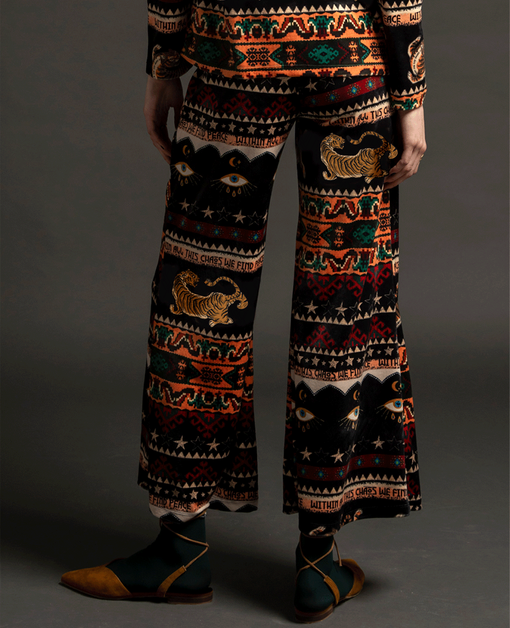 VELVETLY PANTS "NAZCA" MULTICOLOR