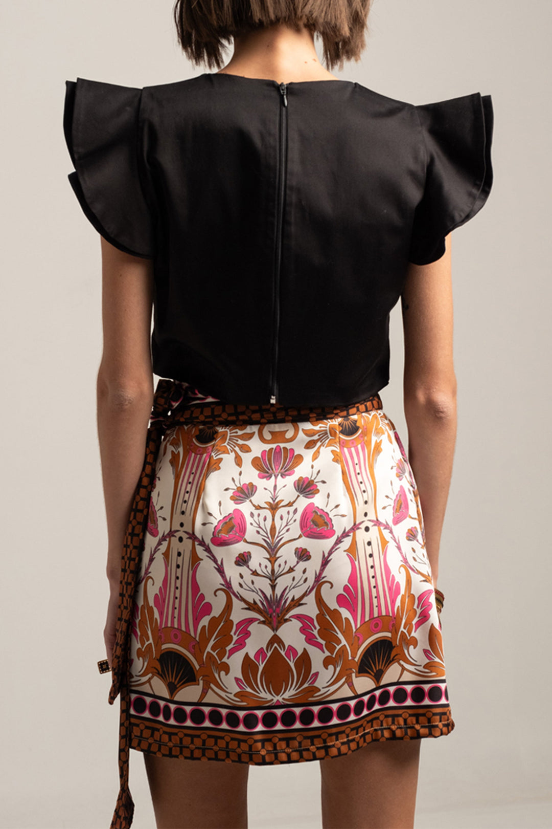 WRAP SKIRT "LOTUS" MULTICOLOR