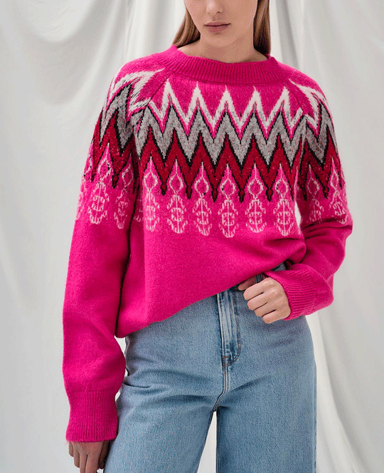 ROUND NECK PULLOVER "MEROPI"