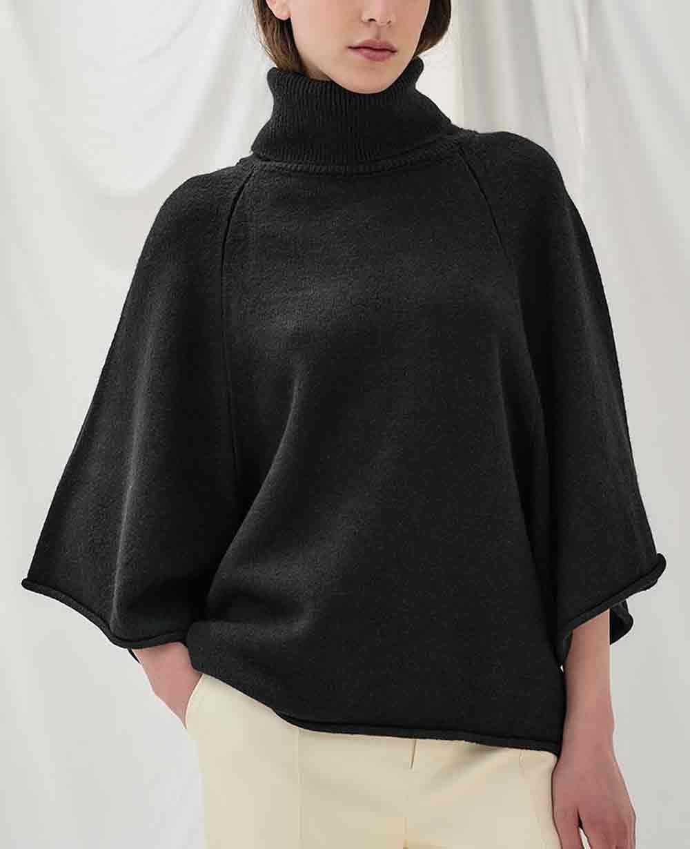 PULLOVER "KOMMENO" WITH CROPPED SLEEVES