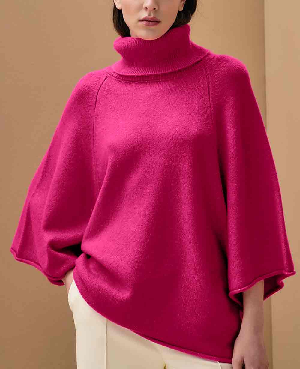 PULLOVER "KOMMENO" WITH CROPPED SLEEVES