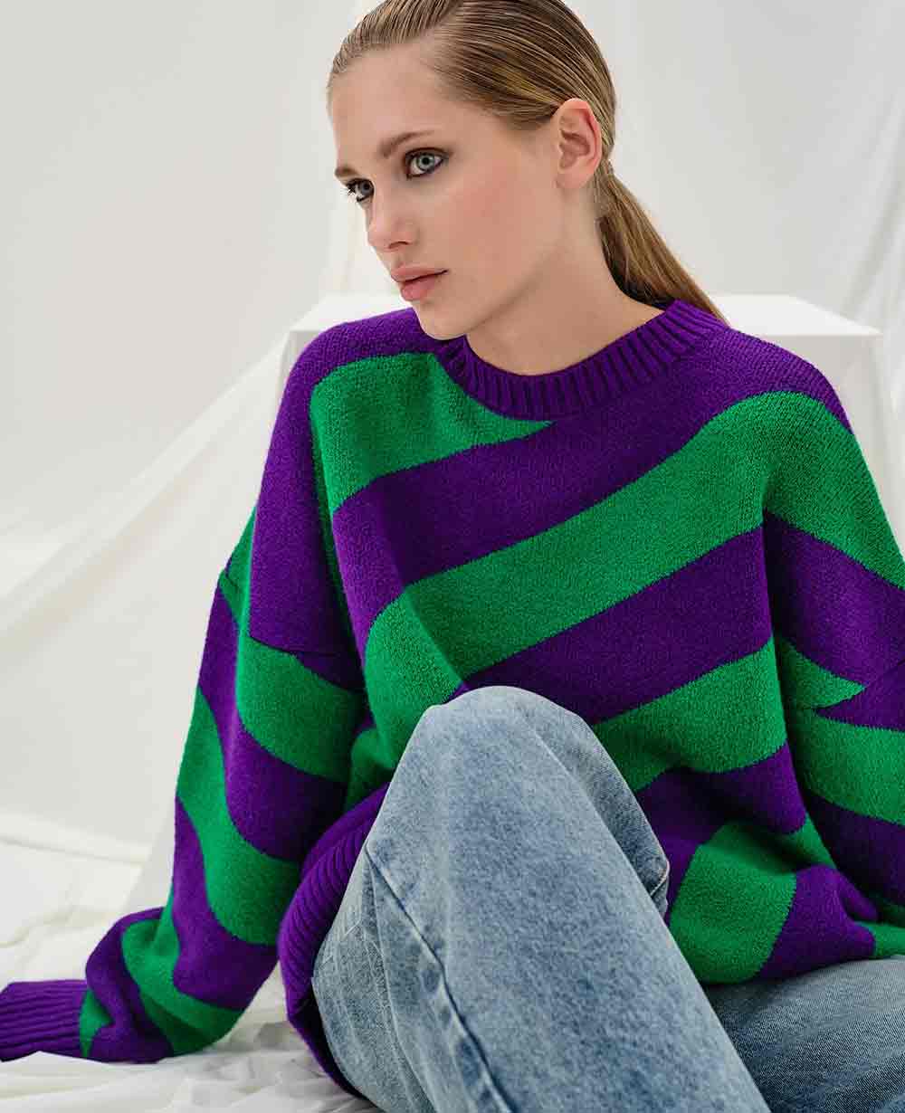 KNIT PULLOVER "STRIPES"