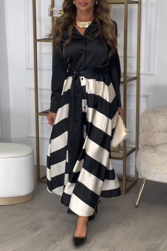 Heidi-Mode | St Stylish Gestreifte Kleid