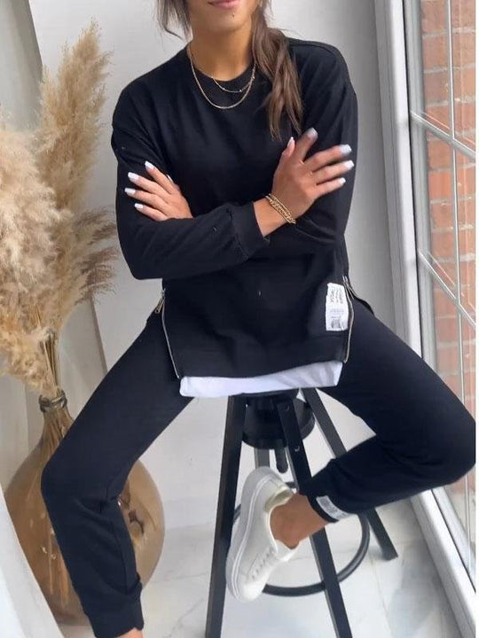 Heidi-Mode | Bequemes Sweatshirt- und Hosen-Set für Frauen