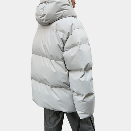 Heidi-Mode | Puffer Winterjacke mit Kapuze - Langarm