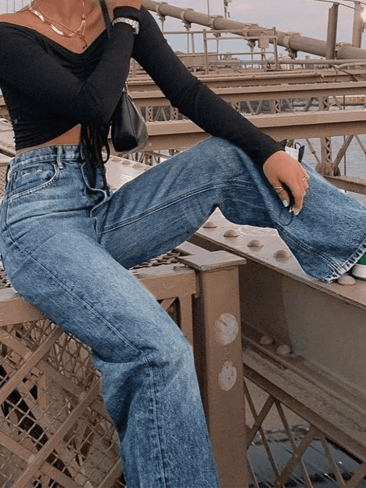 Heidi-Mode | Hell Gewaschene Boyfriend Jeans