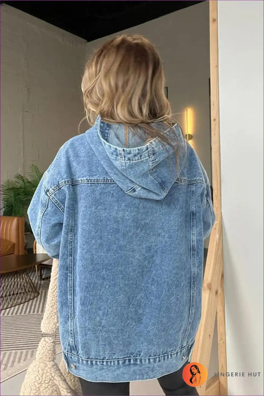 Heidi-Mode | Schickes Casual Denim Hoodie – Mühelos Cool