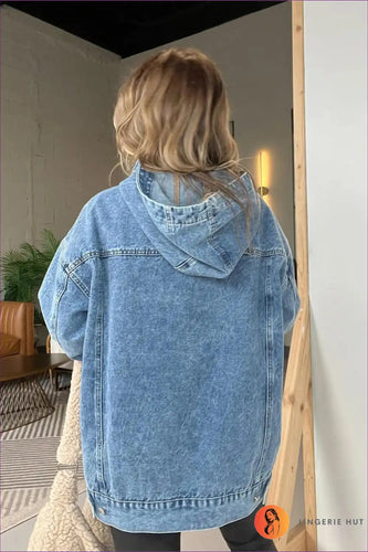 Heidi-Mode | Schickes Casual Denim Hoodie – Mühelos Cool