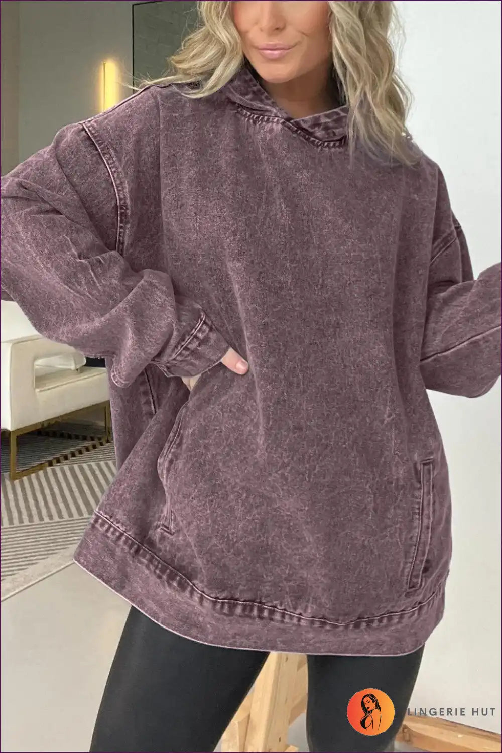 Heidi-Mode | Schickes Casual Denim Hoodie – Mühelos Cool
