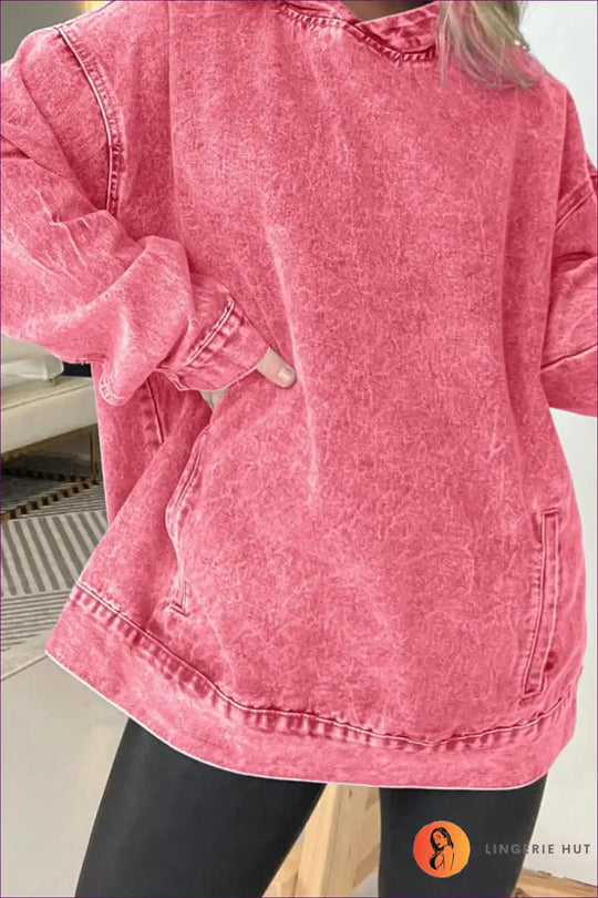Heidi-Mode | Schickes Casual Denim Hoodie – Mühelos Cool