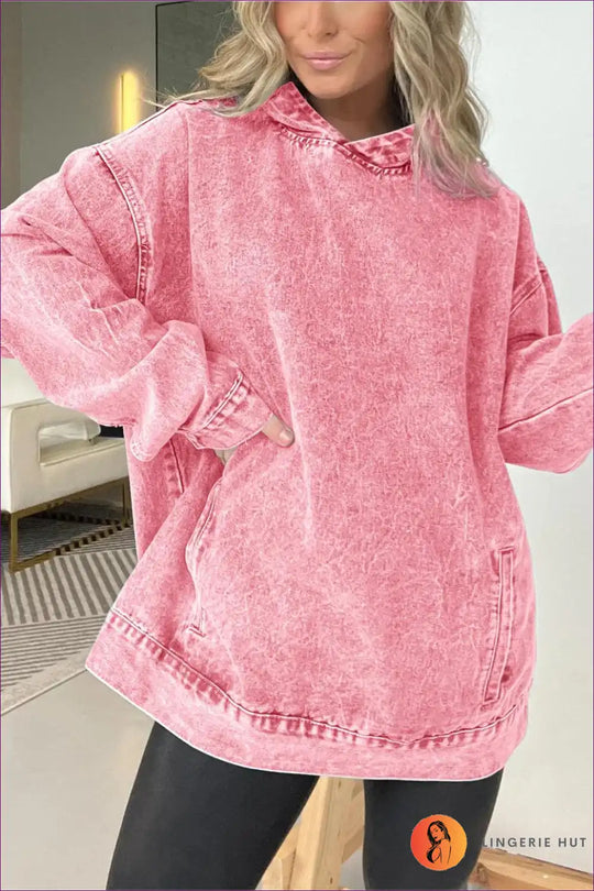 Heidi-Mode | Schickes Casual Denim Hoodie – Mühelos Cool