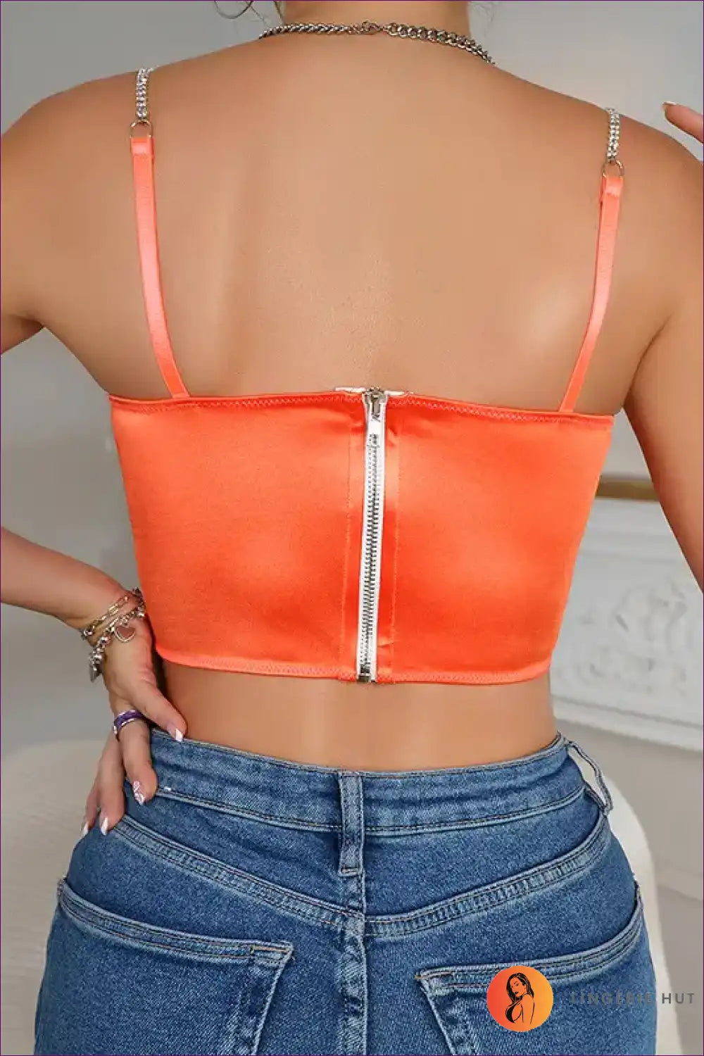 Heidi-Mode | Crystal Boning Crop-Cami - Erstrahlen Sie in Eleganz