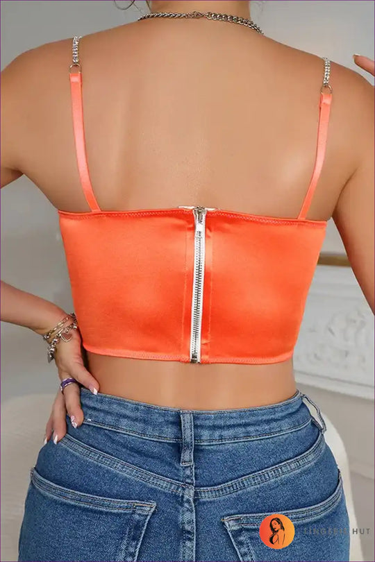 Heidi-Mode | Crystal Boning Crop-Cami - Erstrahlen Sie in Eleganz