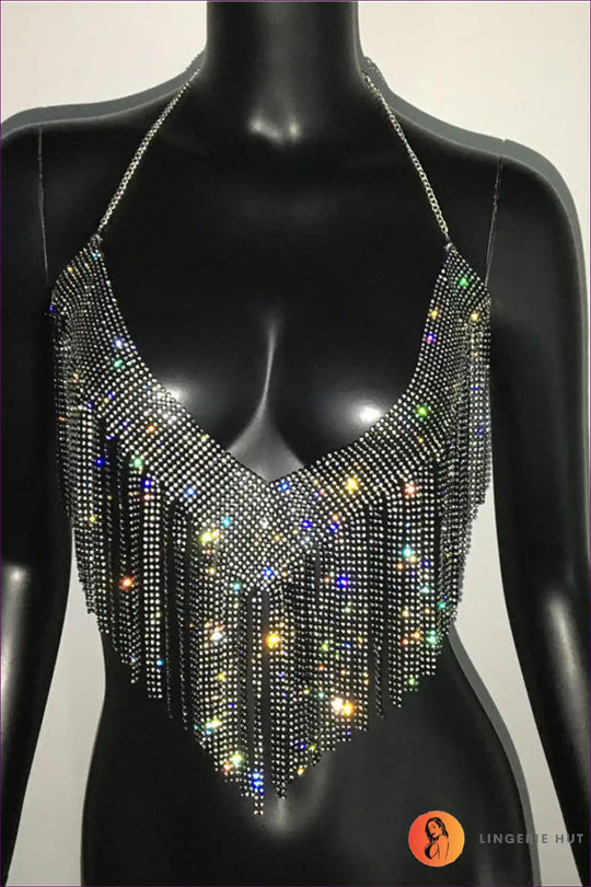 Heidi-Mode | Strass Strahlend Top - Nachtclub Glamour