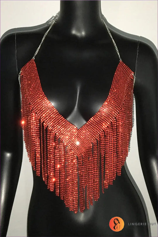 Heidi-Mode | Strass Strahlend Top - Nachtclub Glamour