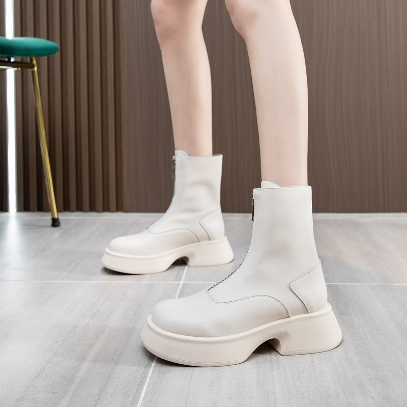 Heidi-Mode |  Damen Leder Mode Winterstiefel