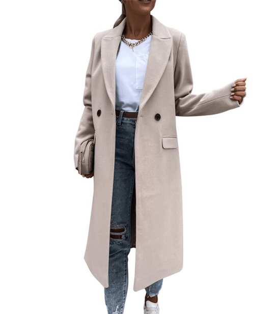 Heidi-Mode | Lockere Wolljacke mit Taschen und Knöpfen