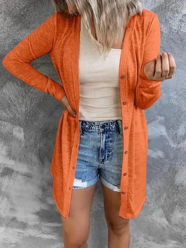 Heidi-Mode | Damen Knopf Strickjacke Pullover im Stilvollen Look