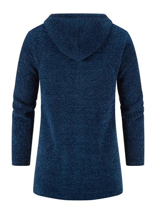 Heidi-Mode | Kapuzen Reißverschluss Männer Strickjacke Pullover