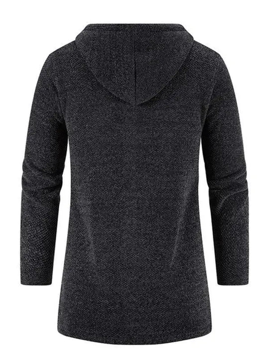 Heidi-Mode | Kapuzen Reißverschluss Männer Strickjacke Pullover