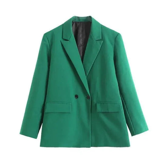 Heidi-Mode | Lockere Blazer Damen - Freizeit - Unifarben