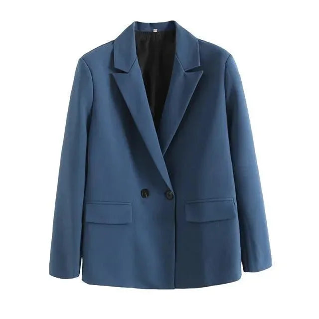 Heidi-Mode | Lockere Blazer Damen - Freizeit - Unifarben