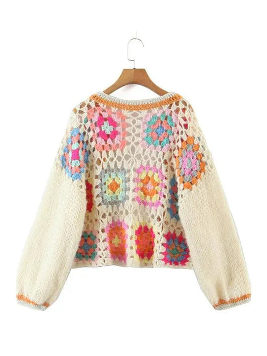 Heidi-Mode | Häkel Frauen Strickjacke Pullover