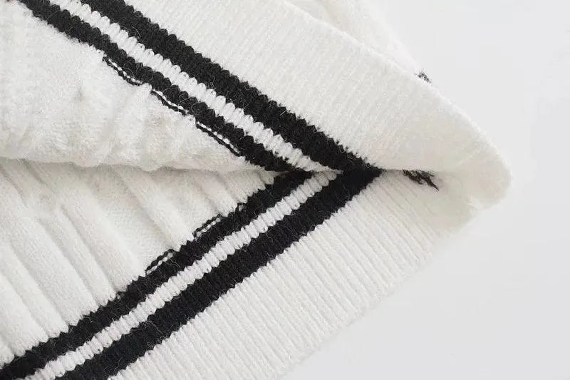 Heidi-Mode | Gestreifte Strickjacken für Frauen