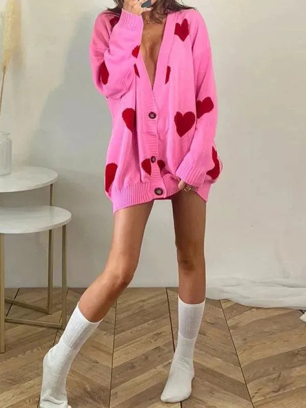 Heidi-Mode | Klassischer Strick Frauen Strickjacke Pullover