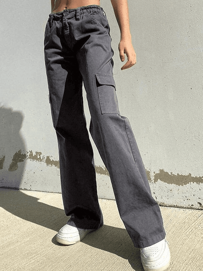 Heidi-Mode | Niedrige Taille Y2k Gerade Bein Hose