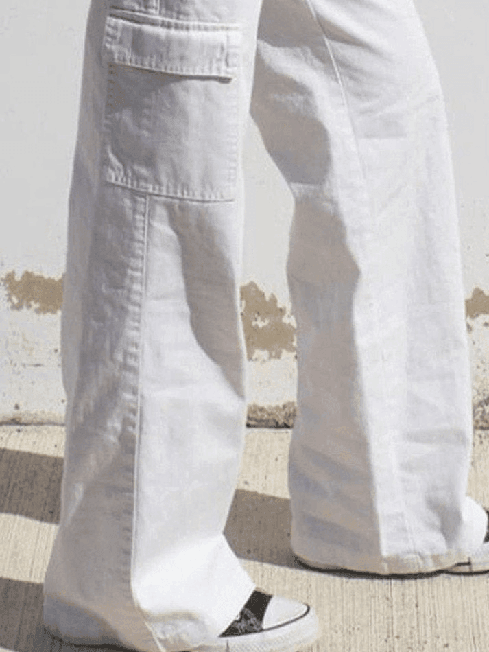 Heidi-Mode | Niedrige Taille Y2k Gerade Bein Hose